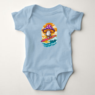 Typ der Surfschule: Psychedelischer Spaß Sommervib Baby Strampler
