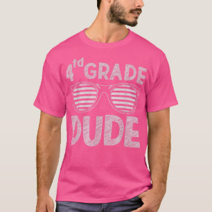 Typ der vierten Klasse Lehrer zurück T-Shirt
