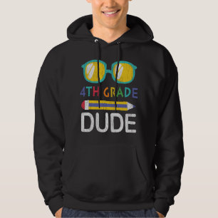 Typ der vierten Klasse Vintag zurück zur vierten K Hoodie
