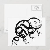 Typ des Frosches Postkarte (Vorne/Hinten)