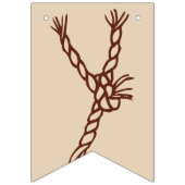 TYP DES KNOTES: KUNSTDATUM Rustikale Hochzeit Wimpelkette (Zweite Fahne)