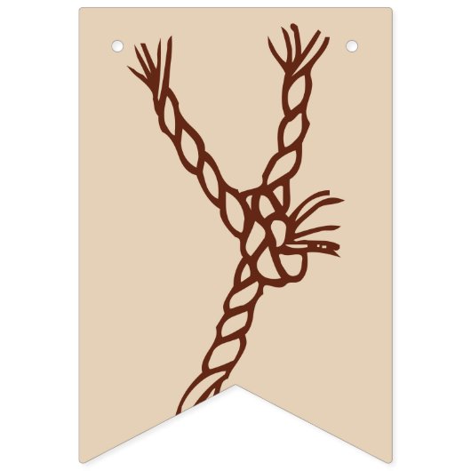 TYP DES KNOTES: KUNSTDATUM Rustikale Hochzeit Wimpelkette (Zweite Fahne)