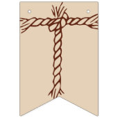 TYP DES KNOTES: KUNSTDATUM Rustikale Hochzeit Wimpelkette (Erste Fahne)