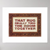 Typ, dieser Teppich Poster (Vorne)