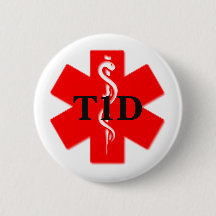 Typ- einsdiabetes-medizinisches wachsames Button