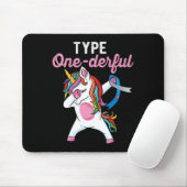 Typ Einzigartiges Dabbing-Einhorn Typ-1-Diabetes A Mousepad (Mit Mouse)