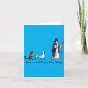 Typ Er sagte wir gehen angeln Jesus Jünger Karte