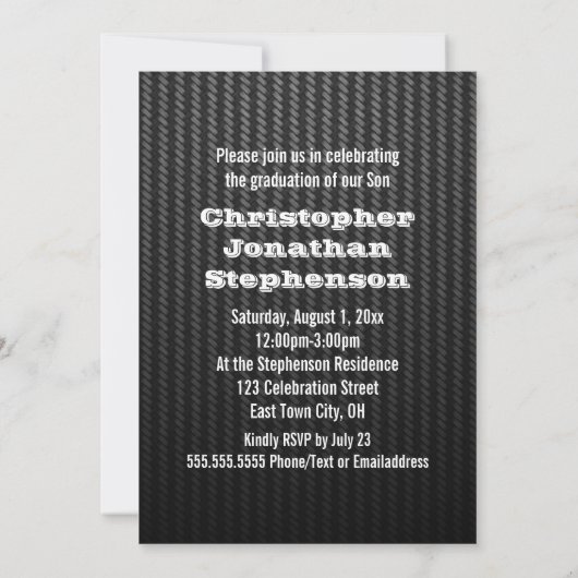 Typ Fett Banner Foto Abschluss Ankündigung (Rückseite)