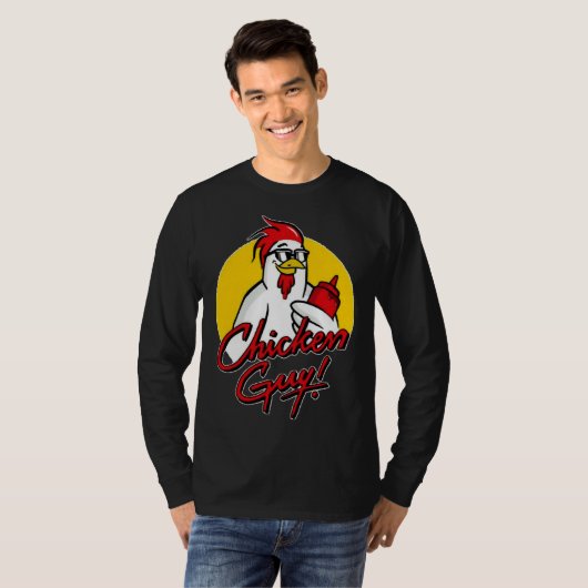 Typ Fieri Hühnerhähnchen Typ Typ Fieri Chick T-Shirt (Vorne ganz)