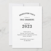 Typ Foto Graduation Party Class of 2023 Einladung (Rückseite)