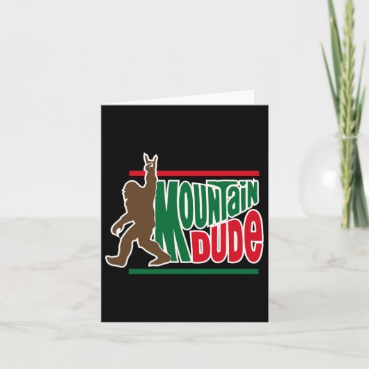 Typ Funny Big Foot Sasquatch Wandern Karte (Vorderseite)