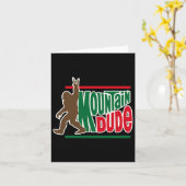 Typ Funny Big Foot Sasquatch Wandern Karte (Gelbe Blume)