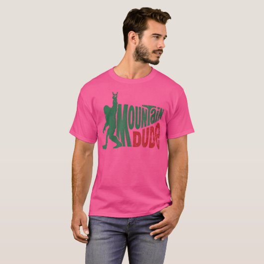 Typ Funny Bigfoot Wandern T-Shirt (Vorne ganz)