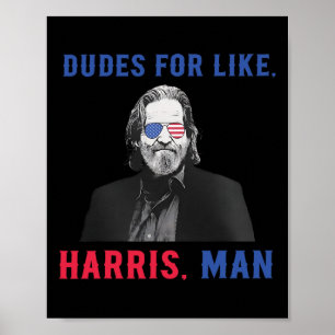 Typ für den Präsidenten wie Harris Kamala Harris Poster