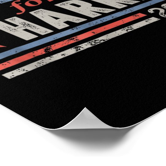 Typ für Harris Harris Waltz 2024 Wahl Kamala Poster (Ecke)