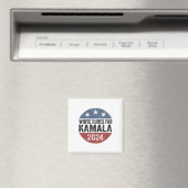 Typ für Kamala Harris 2024 Retro Button-Wahl Magnet (In Situ (Geschirrspüler))