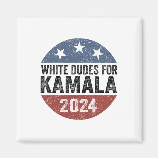 Typ für Kamala Harris 2024 Retro Button-Wahl Magnet (Vorne)