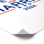 Typ für Kamala Harris 2024 Retro Button-Wahl Poster (Ecke)