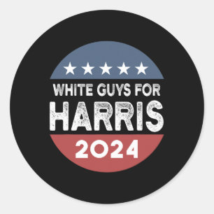 Typ für Kamala Harris Runder Aufkleber