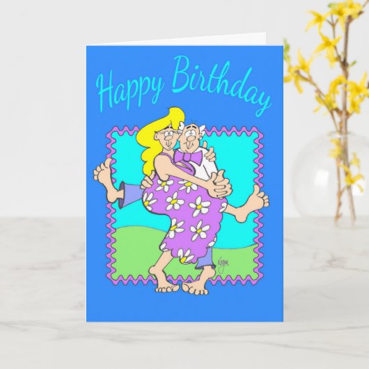 Typ-Geburtstag Karte (Gelbe Blume)