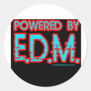 Typ Girls RAVE Raver Raver Klubmusik DJ Runder Aufkleber