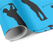 Typ Golfer Wrapping Paper Geschenkpapier (Rolleneckpunkt)