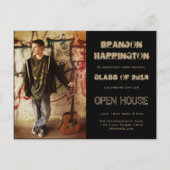 Typ Grad Grunge Foto Open House Einladung (Vorderseite)