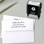 Typ Grad Moderne Rücksendeadresse Permastempel