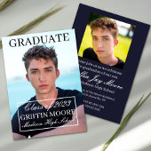 Typ Grad Moderner Foto Abschluss Einladung