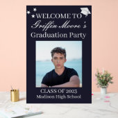 Typ Grad Modernes Graduiertenstudio Custom Foto Be Acrylschild (Hochzeit)
