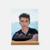 Typ Grad Modernes Graduiertenstudio Foto Plaque Acrylschild (Vorderseite)