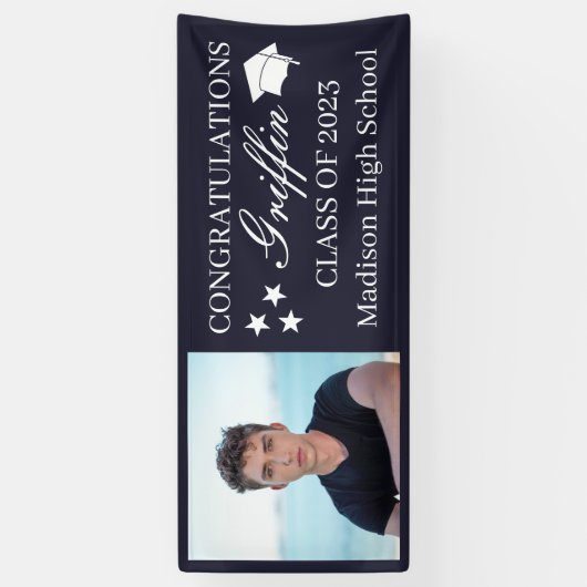 Typ Grad Modernes Graduiertenstudio Maßgeschneider Banner (Vertikal)