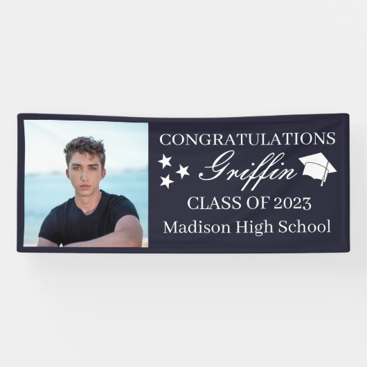 Typ Grad Modernes Graduiertenstudio Maßgeschneider Banner (Horizontal)