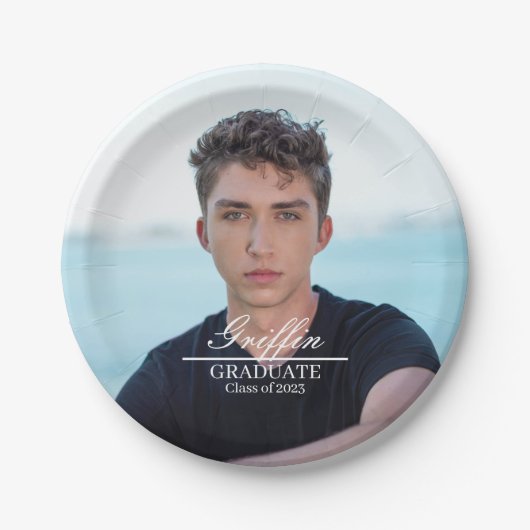 Typ Grad Modernes Graduiertenstudio Maßgeschneider Pappteller (Vorderseite)