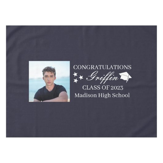 Typ Grad Modernes Graduiertenstudio Maßgeschneider Tischdecke (Vorderseite (Horizontal))