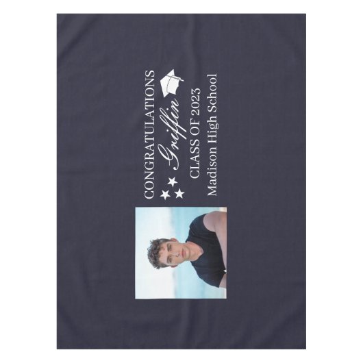 Typ Grad Modernes Graduiertenstudio Maßgeschneider Tischdecke (Vorderseite)