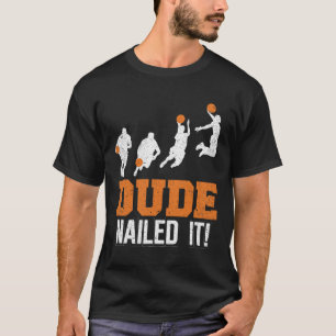Typ hat es drauf Süßes Basketballspiel Vintage Bal T-Shirt