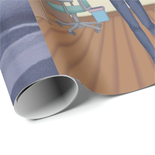 Typ im Anime-Stil Geschenkpapier (Rolleneckpunkt)