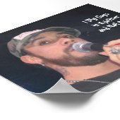 Typ im Augenlider Poster (Ecke)