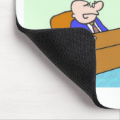 Typ in der Unterwäsche ist aus Befolgung heraus Mousepad (Ecke)