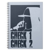 TYP IN HOODIE BERICHTERSTATTUNG ÜBER DAS BIZ NOTIZBLOCK (Vorderseite)