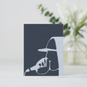 TYP IN HOODIE BERICHTERSTATTUNG ÜBER DAS MIC HIP H POSTKARTE (Stehend Vorderseite)