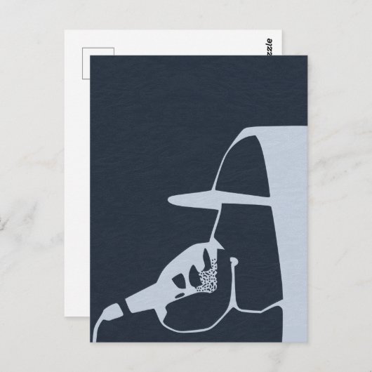 TYP IN HOODIE BERICHTERSTATTUNG ÜBER DAS MIC HIP H POSTKARTE (Vorne/Hinten)