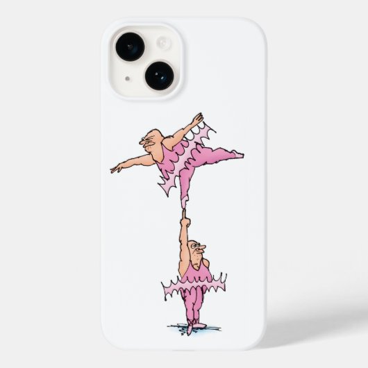 Typ in Tutus Ballet Cartoon Illustration Case-Mate iPhone Hülle (Rückseite)