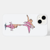 Typ in Tutus Ballet Cartoon Illustration Case-Mate iPhone Hülle (Rückseite (Horizontal))