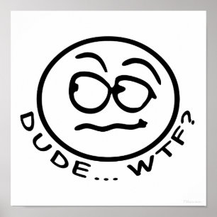 Typ Kacke Smilie Poster