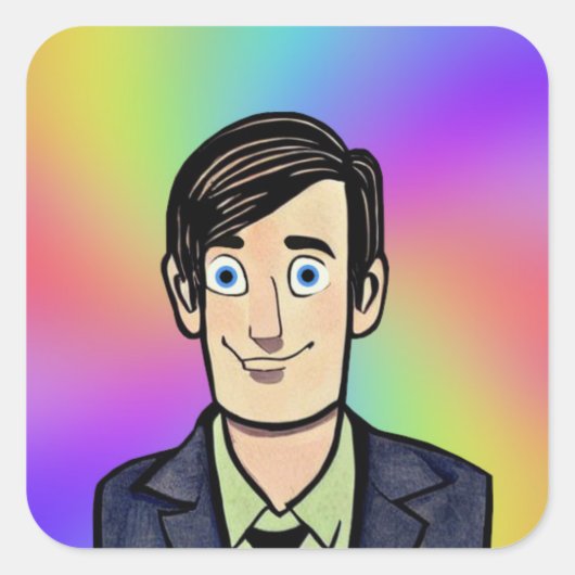 Typ Klassischer Rundaufkleber Quadratischer Aufkleber (Vorderseite)