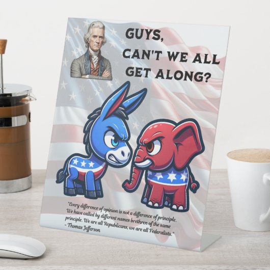 Typ können nicht alle an Wahlen teilnehmen Sockelschild (In Situ)