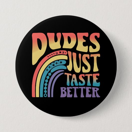 Typ kosten einfach einen besseren Regenbogen Gay P Button (Vorderseite)