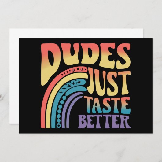 Typ kosten einfach einen besseren Regenbogen Gay P Einladung (Vorne/Hinten)